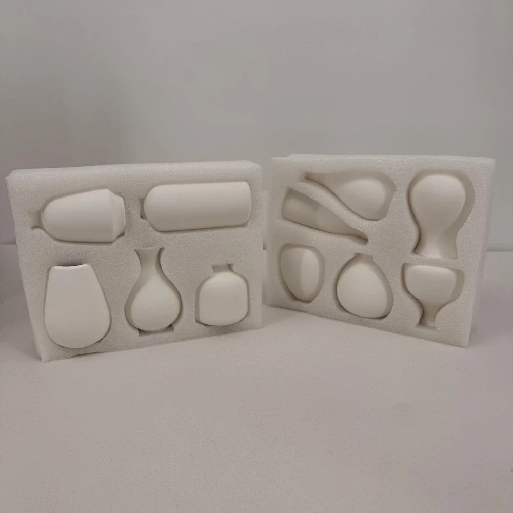 JOJUNO White Bud Vases, Small Ceramic Vase Set of 11 Modern Home Decor